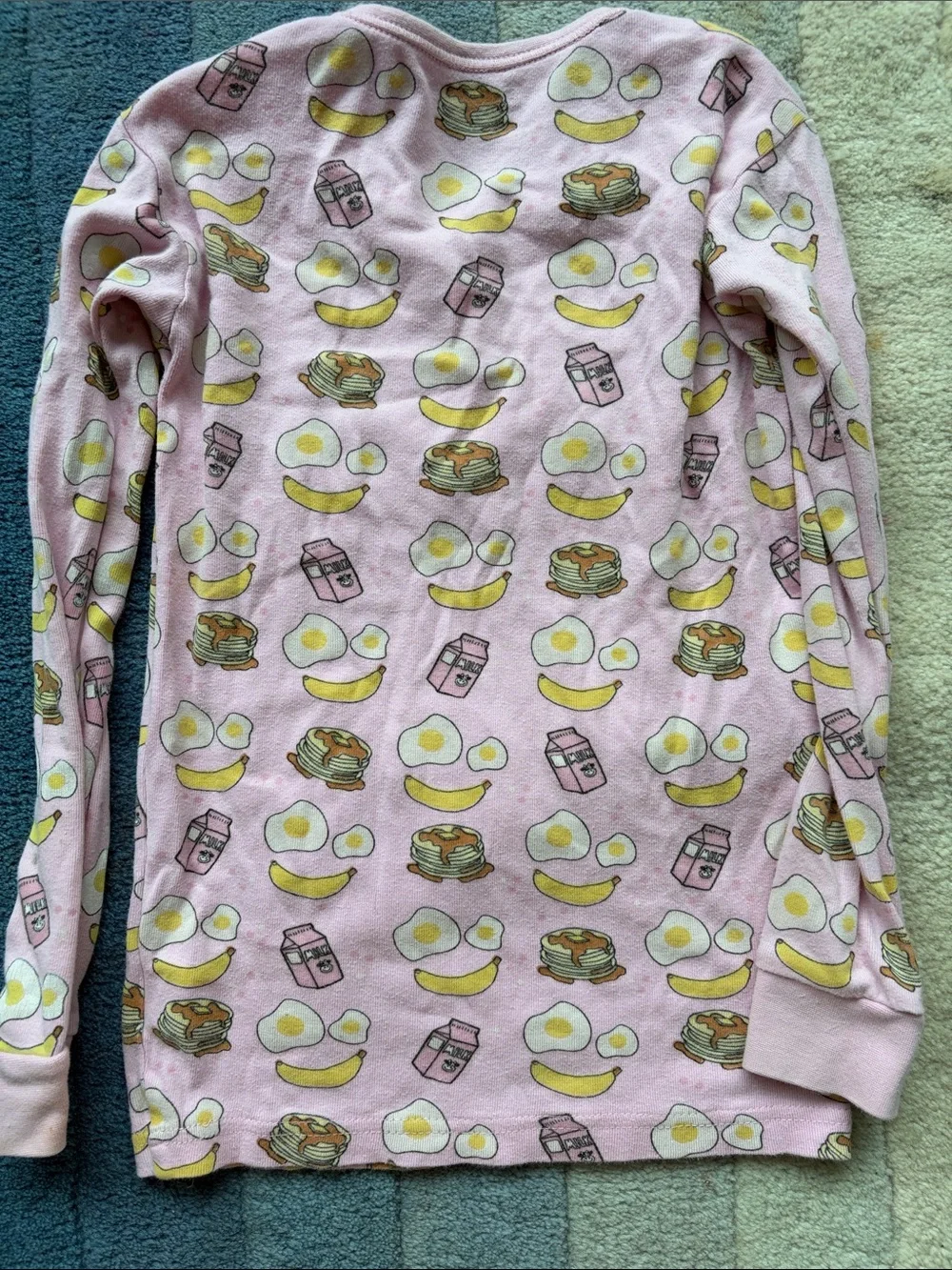 Baby Steps Pink Breakfast Print & Hot Pink Tie-Dye Kids Pajama sets
